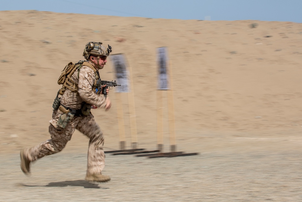 U.S. Marines train using Peruvian Uzi submachine gun during Resolute Sentinel 24