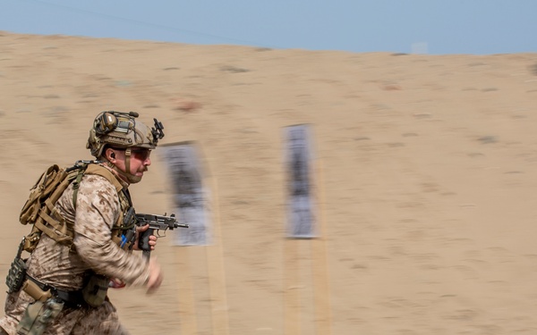 U.S. Marines train using Peruvian Uzi submachine gun during Resolute Sentinel 24