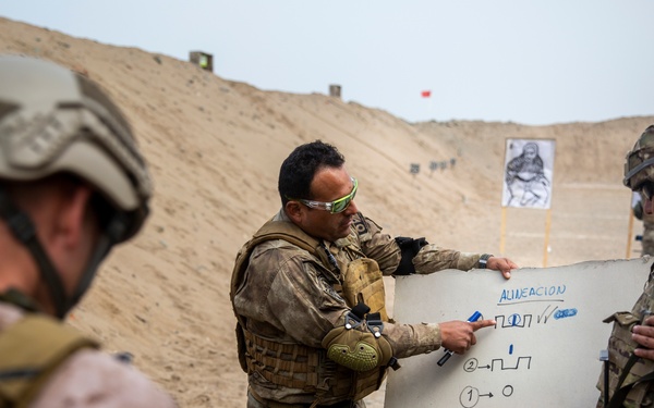 U.S. Marines train using Peruvian Uzi submachine gun during Resolute Sentinel 24