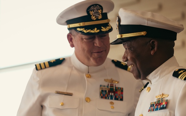Lt. Cmdr. Yves Emilus of LCSRON 2 Retires