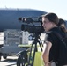 KTIV News reporter shoots video of 185th ARW flight line