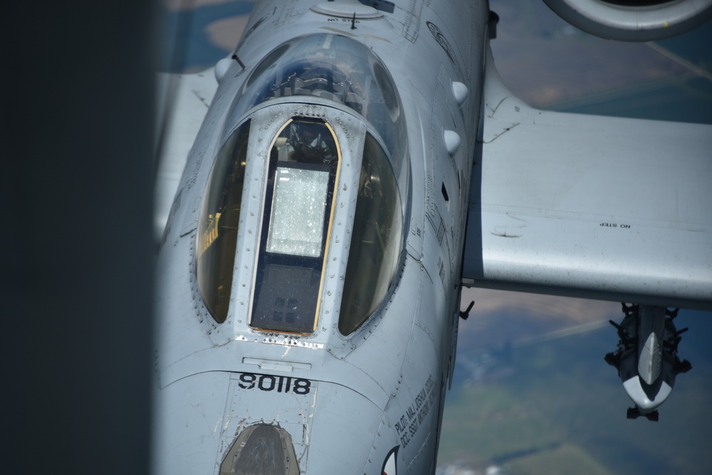 U.S. Air Force A-10 Thunderbolt II in the air