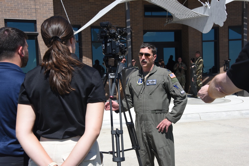 KTIV News interviews 174th Air Refueling Squadron Commander, Lt. Col. Joseph Bousquet