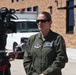 Local news reporter interviews 185th ARW Commander, Col. Sonya Morrison