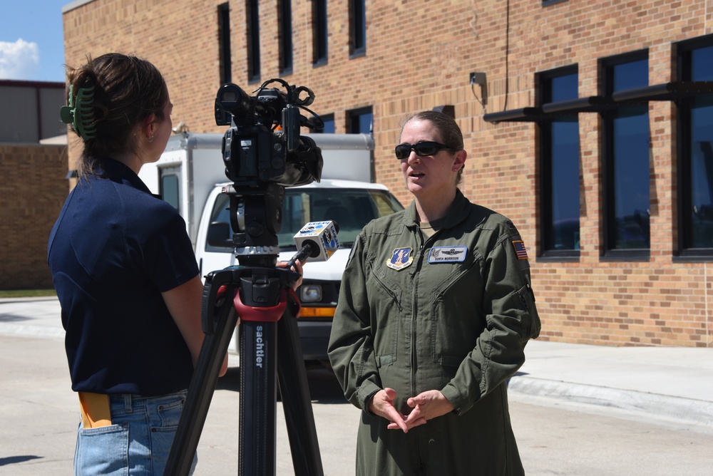 185th ARW Commander, Sonya Morrison interviewed by KTIV