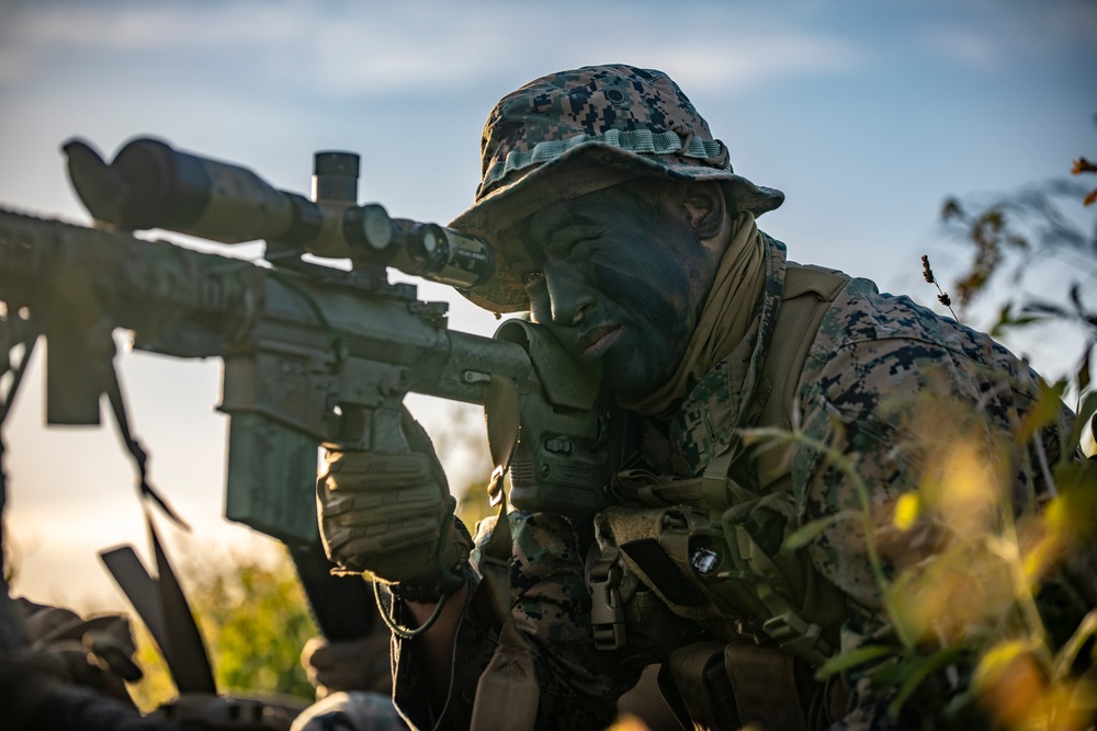 4th Recon Marines conduct force on force exercise in Sweden during BALTOPS 24