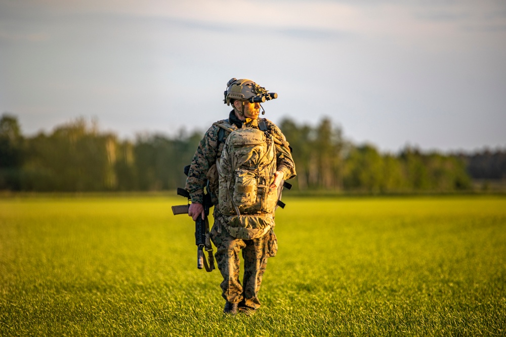 4th Recon Marines conduct force on force exercise in Sweden during BALTOPS 24