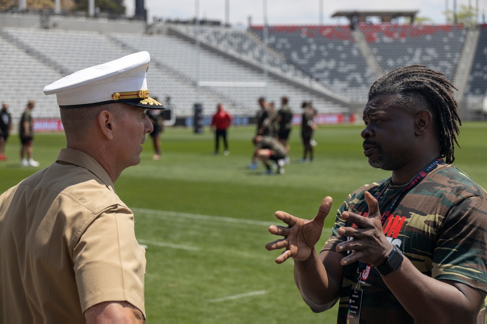 3rd MAW Commanding General attends a Major League Rugby match