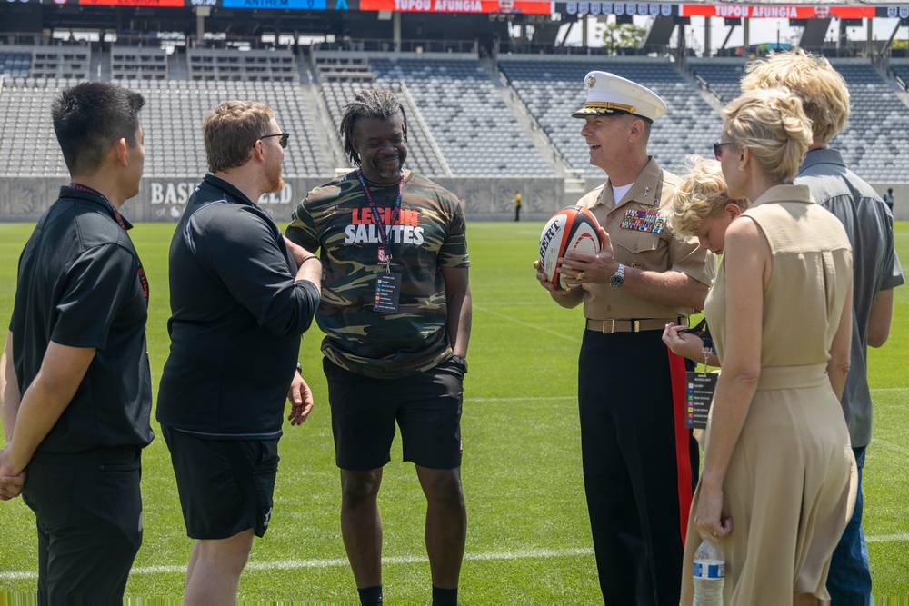 3rd MAW Commanding General attends a Major League Rugby match