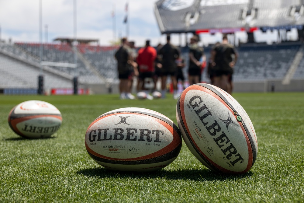 3rd MAW Commanding General attends a Major League Rugby match