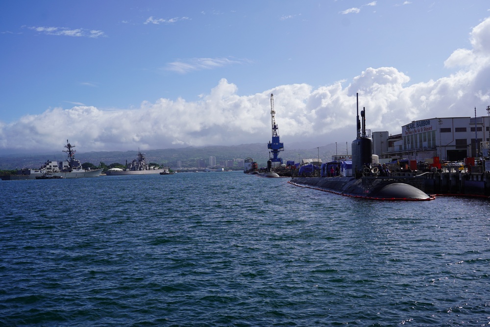 U.S. Navy Fleet Line Pearl Harbor Piers