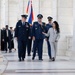 The Commander of the Slovak Air Force Maj. Gen. Róbert Tóth Participates in an Air Force Full Honors Wreath-Laying Ceremony at the Tomb of the Unknown Soldier