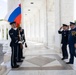 The Commander of the Slovak Air Force Maj. Gen. Róbert Tóth Participates in an Air Force Full Honors Wreath-Laying Ceremony at the Tomb of the Unknown Soldier