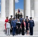 The Commander of the Slovak Air Force Maj. Gen. Róbert Tóth Participates in an Air Force Full Honors Wreath-Laying Ceremony at the Tomb of the Unknown Soldier