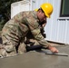 Engineer Soldiers Build Concrete Paths at Annual Training