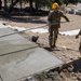 Engineer Soldiers Build Concrete Paths at Annual Training