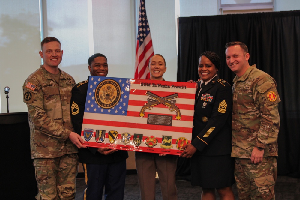 Sgt. Maj. Prewitt Retirement Ceremony