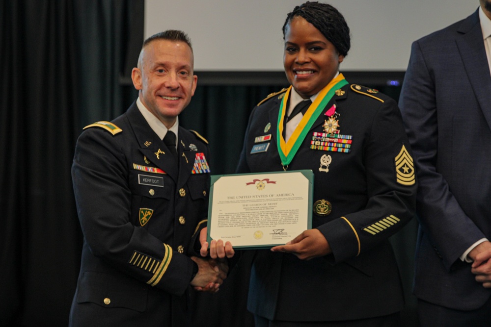 Sgt. Maj. Prewitt Retirement Ceremony