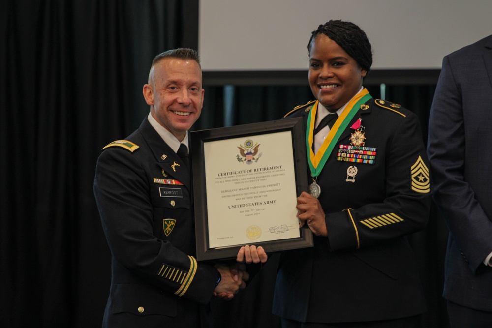 Sgt. Maj. Prewitt Retirement Ceremony