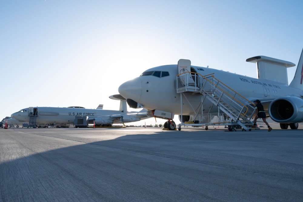 RAAF No. 2 Squadron brings E-7A Wedgetail to Nellis AFB