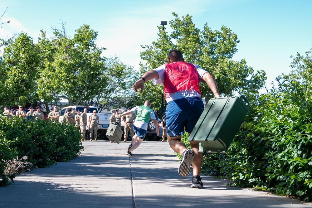 Airmen compete during the UNITE Event at Nevada Air National Guard Base