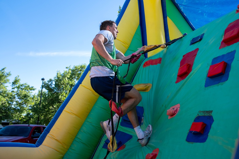 Airmen compete during the UNITE Event at Nevada Air National Guard Base