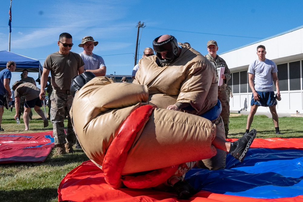 Airmen compete during the UNITE Event at Nevada Air National Guard Base