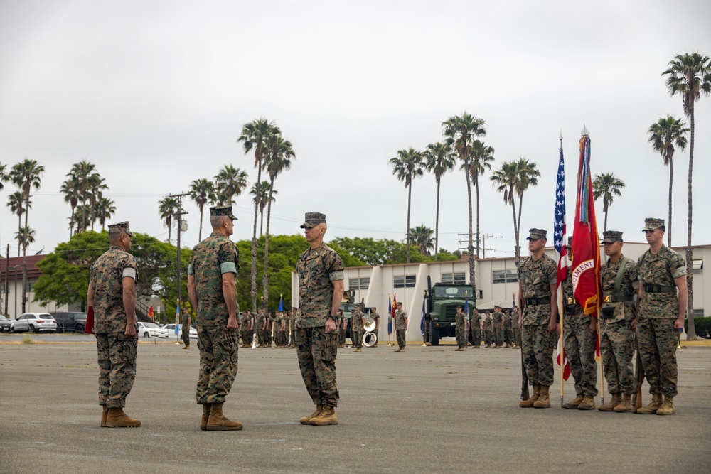 Combat Logistics Regiment 1 Change of Command Ceremony