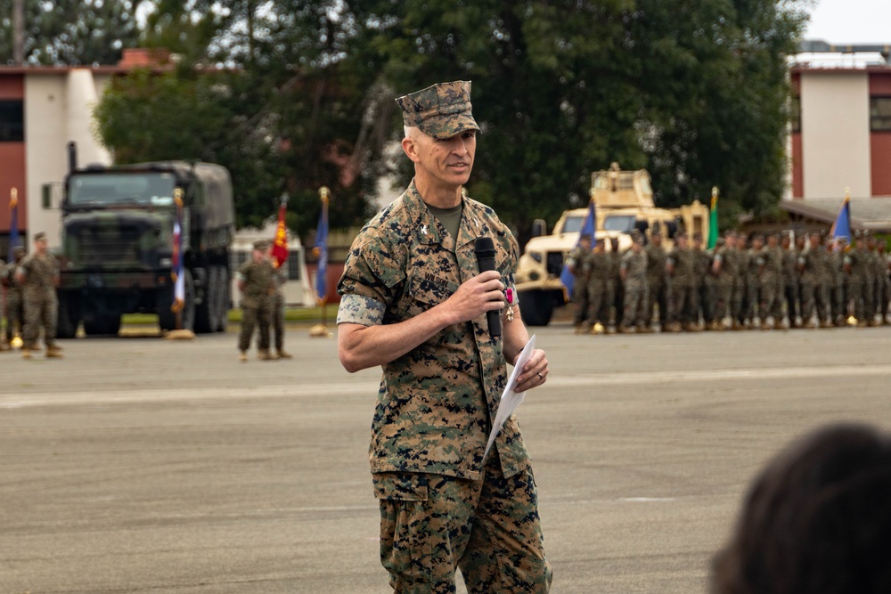 Combat Logistics Regiment 1 Change of Command Ceremony