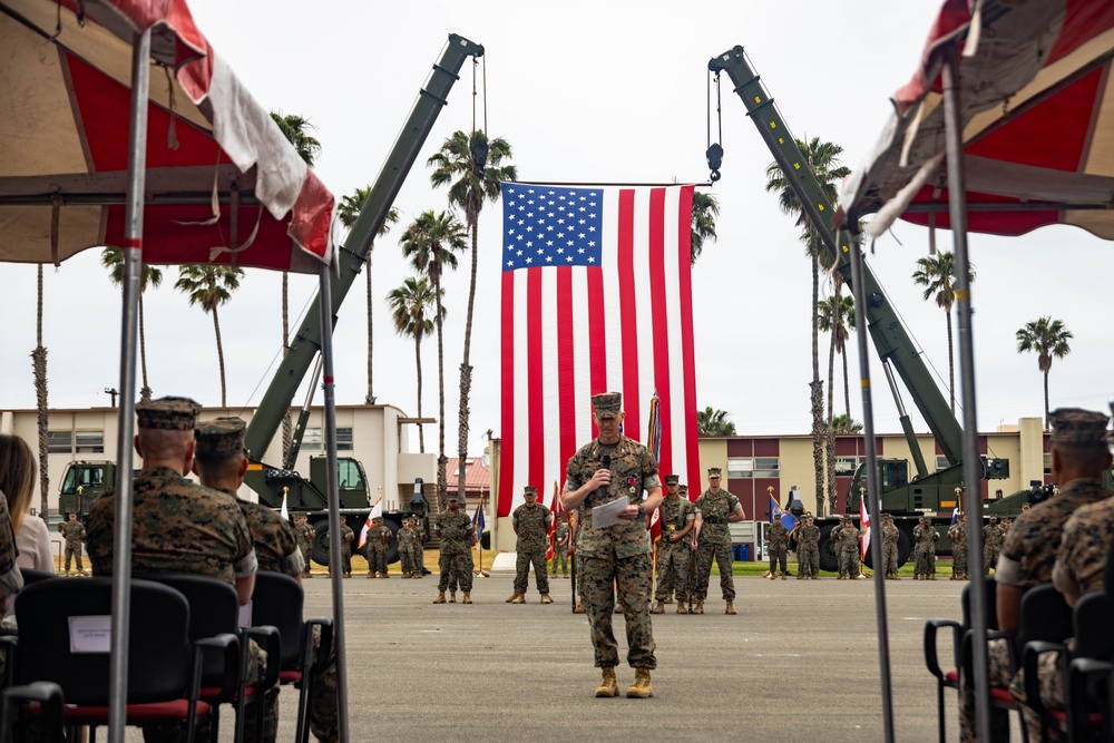 Combat Logistics Regiment 1 Change of Command Ceremony