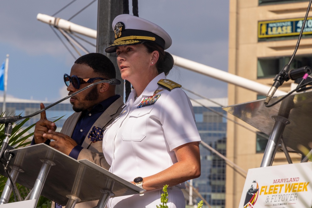 Maryland Fleet Week and Flyover Baltimore Welcome Ceremony