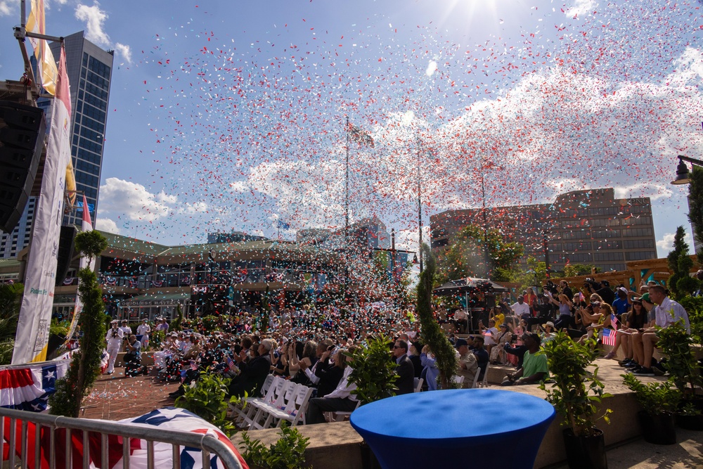 Maryland Fleet Week and Flyover Baltimore Welcome Ceremony