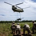 Soldiers Take A Knee To Watch Chinook Depart After Sling Load