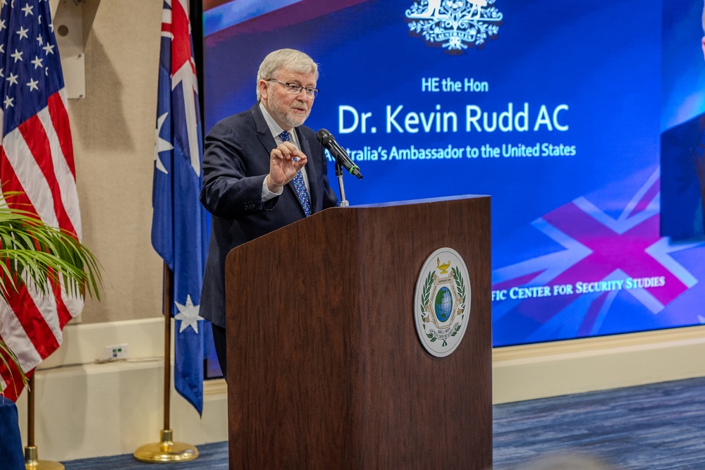 Amb. Rudd addresses Fellows at DKI APCSS