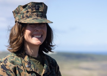 12th MLR Medical Officer Receives Fleet Marine Forces Pin on Mt. Suribachi