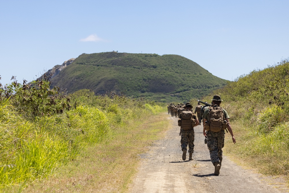 12th MLR Marines and Sailors Hike Mt. Suribachi