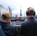 USS Manchester and USNS Big Horn conduct replenishment-at-sea