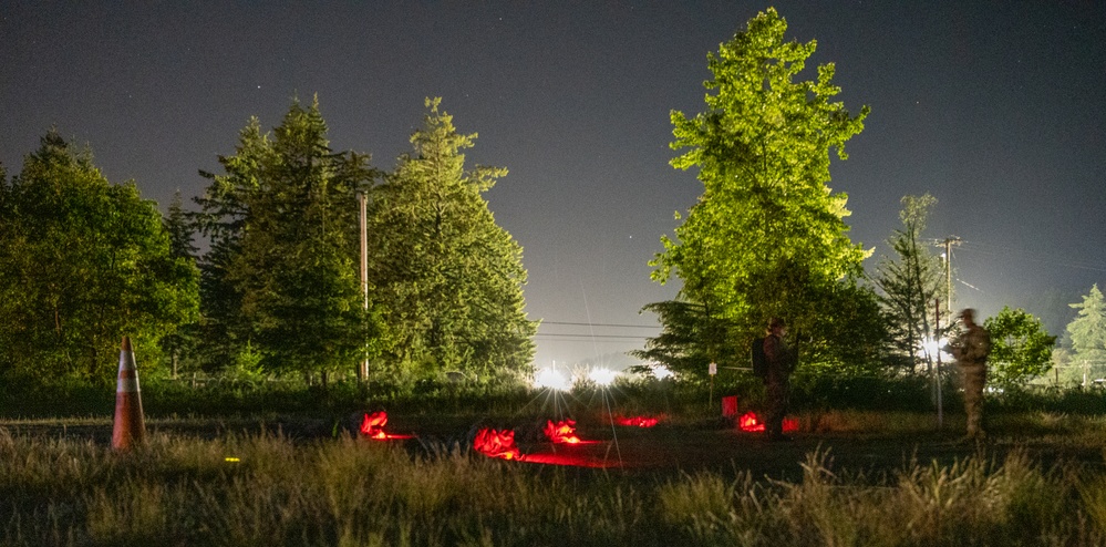 America’s First Corps Best Squad Competition Night Land Navigation Course