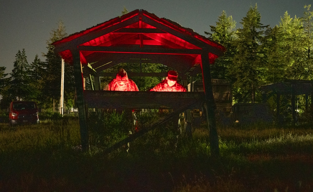 America’s First Corps Best Squad Competition Night Land Navigation Course