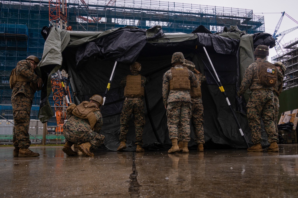 CLB-31 shock trauma platoon drills