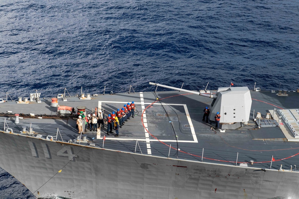 Ralph Johnson and Theodore Roosevelt Refuel at Sea