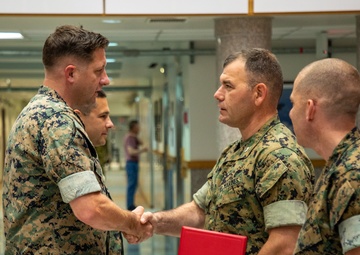 MARFORK Navy and Marine Corps Commendation Medal award ceremony