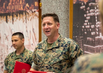 MARFORK Navy and Marine Corps Commendation Medal award ceremony