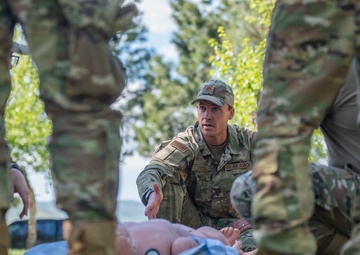 Medical Airmen train in field environment for future deployments, combat readiness