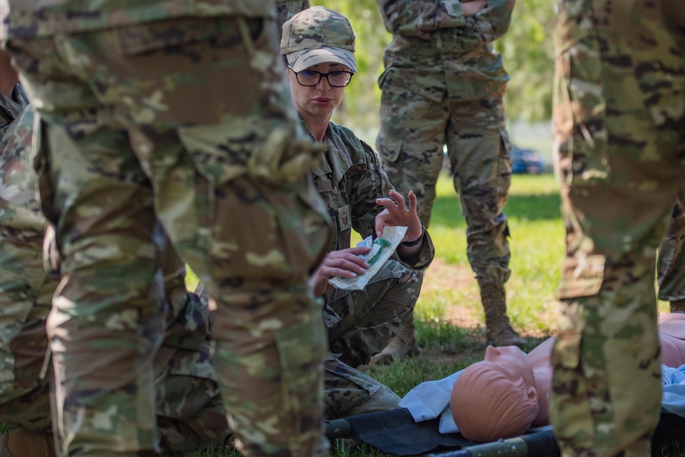 Medical Airmen train in field environment for future deployments, combat readiness