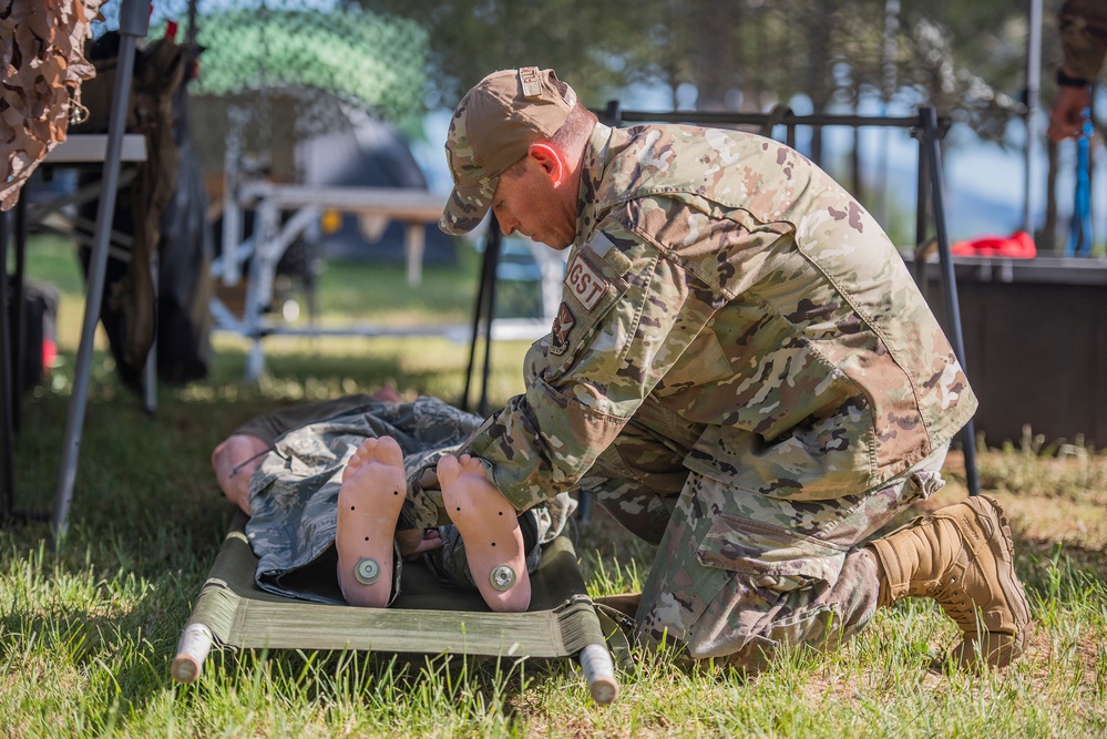 Medical Airmen train in field environment for future deployments, combat readiness