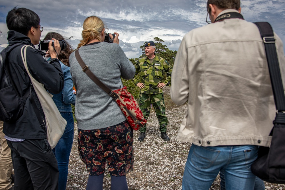 International media visit U.S. Marines, Swedish Army Soldiers training event in Sweden during BALTOPS 24