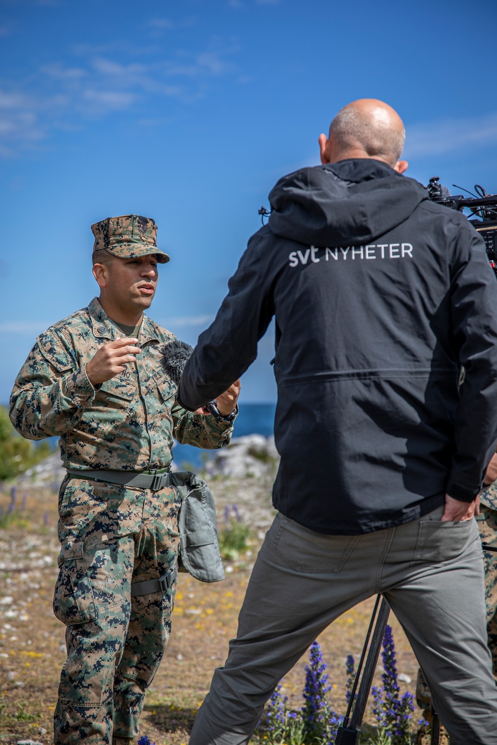 International media visit U.S. Marines, Swedish Army Soldiers training event in Sweden during BALTOPS 24