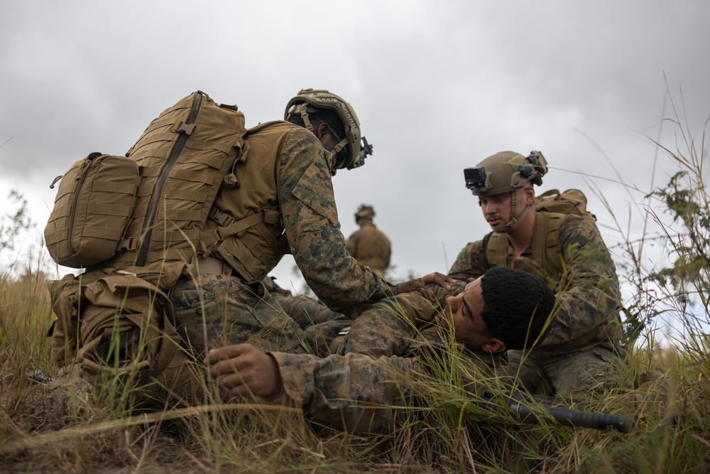 MRF-D 24.3: Marines, Sailors rehearse TCCC during Exercise Southern Jackaroo 24