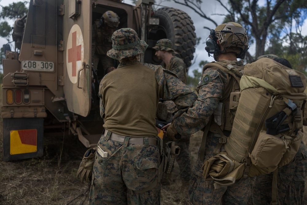 MRF-D 24.3: Marines, Sailors rehearse TCCC during Exercise Southern Jackaroo 24